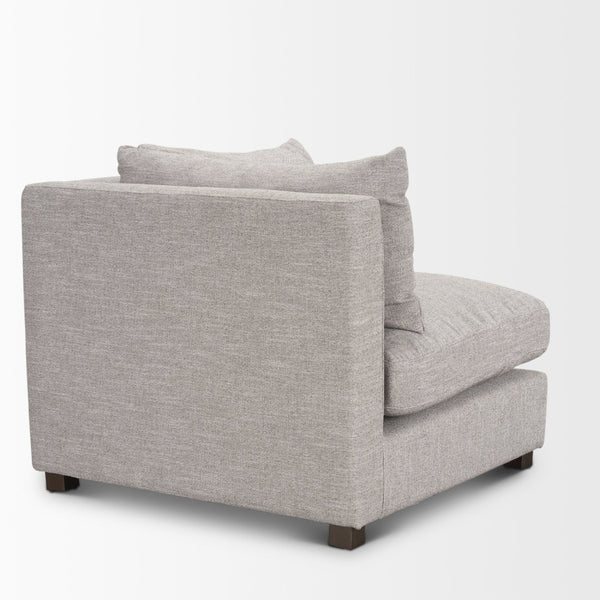 Mercana Halston Small Ottoman - Luxurious Performance Fabric Footrest for Stylish Living Room Comfort Light Gray | Corner 70485