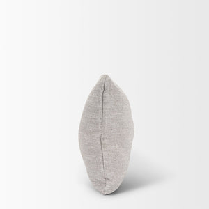 Mercana Halston Small Ottoman - Luxurious Performance Fabric Footrest for Stylish Living Room Comfort Light Gray | Arm Pillow 70487