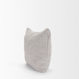 Mercana Halston Small Ottoman - Luxurious Performance Fabric Footrest for Stylish Living Room Comfort Light Gray | Arm Pillow 70487