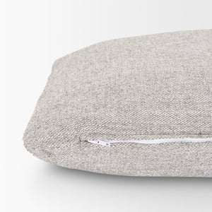 Mercana Halston Small Ottoman - Luxurious Performance Fabric Footrest for Stylish Living Room Comfort Light Gray | Arm Pillow 70487