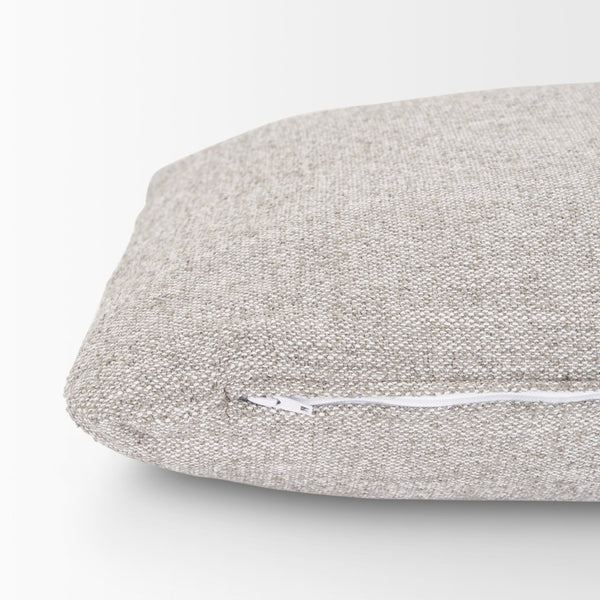 Mercana Halston Small Ottoman - Luxurious Performance Fabric Footrest for Stylish Living Room Comfort Light Gray | Arm Pillow 70487