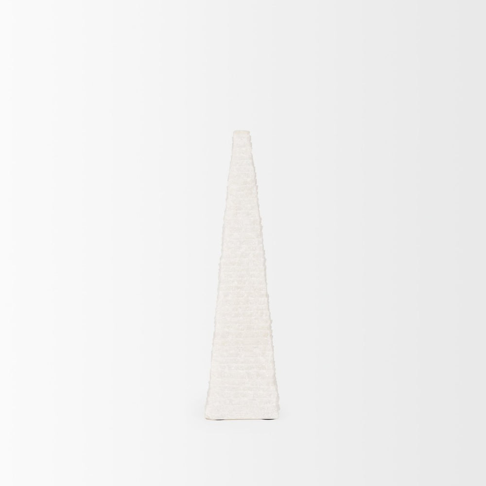 Mercana Pyramis Handcrafted Marble Obelisk Sculpture - Timeless Elegance for Home or Office Decor Accent 70501