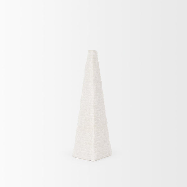 Mercana Pyramis Handcrafted Marble Obelisk Sculpture - Timeless Elegance for Home or Office Decor Accent 70501