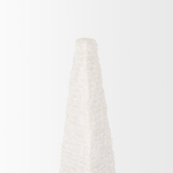 Mercana Pyramis Handcrafted Marble Obelisk Sculpture - Timeless Elegance for Home or Office Decor Accent 70501