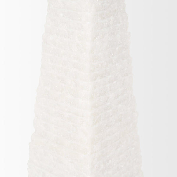 Mercana Pyramis Handcrafted Marble Obelisk Sculpture - Timeless Elegance for Home or Office Decor Accent 70501