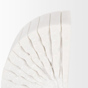 Mercana Stept Elegant Marble Bookends with Unique Sunburst Design for Stylish Home and Office Decor 70503
