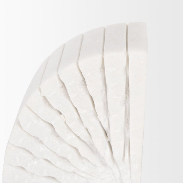 Mercana Stept Elegant Marble Bookends with Unique Sunburst Design for Stylish Home and Office Decor 70503