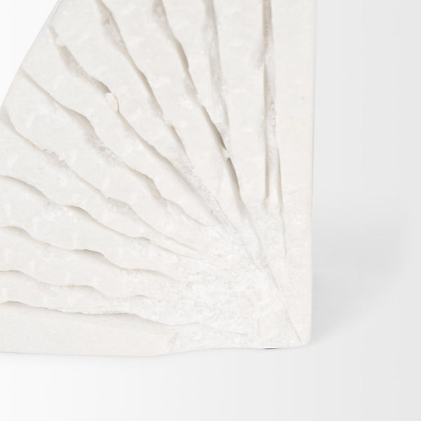 Mercana Stept Elegant Marble Bookends with Unique Sunburst Design for Stylish Home and Office Decor 70503