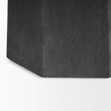 Mercana Maxine Hexagonal Dark Wood Foyer Table 70165-AB