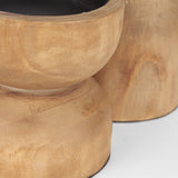 Mercana Aleena Wooden Candle Holder (Set of 2) 70543