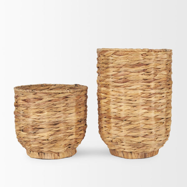 Mercana Tamuz Handwoven Grass Baskets - Stylish Set of 2 for Organizing Home Décor and Essentials 70546