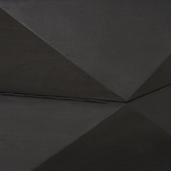 Mercana Arreto Hexagonal Coffee Table with Hydraulic Lift-Top Storage for Modern Living Room Elegance Black Wood | 36 x 36 70567