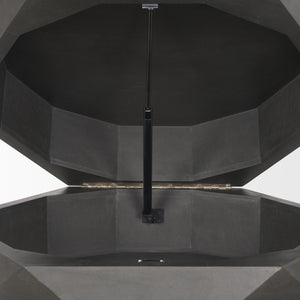 Mercana Arreto Hexagonal Coffee Table with Hydraulic Lift-Top Storage for Modern Living Room Elegance Black Wood | 36 x 36 70567