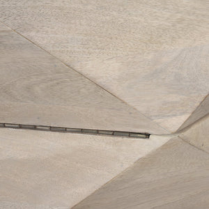 Mercana Arreto Hexagonal Coffee Table with Hydraulic Lift-Top Storage for Modern Living Room Elegance White Wood | 36 x 36 70568