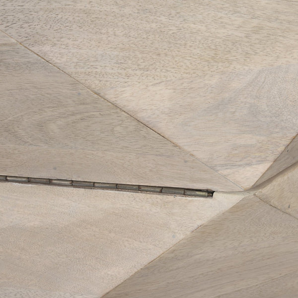 Mercana Arreto Hexagonal Coffee Table with Hydraulic Lift-Top Storage for Modern Living Room Elegance White Wood | 36 x 36 70568