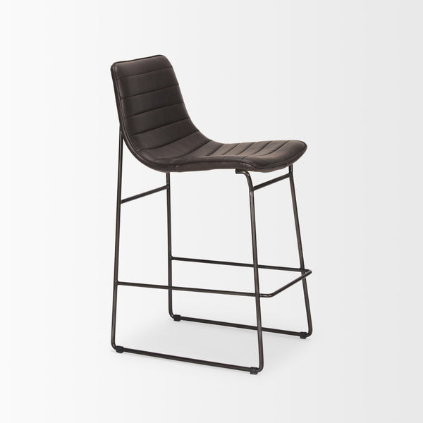 Mercana Meritt 37"H Counter Stool with High-Back Support for Stylish Kitchen, Bar, or Dining Areas 67607