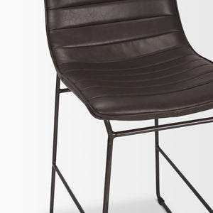 Mercana Meritt 37"H Counter Stool with High-Back Support for Stylish Kitchen, Bar, or Dining Areas 67607