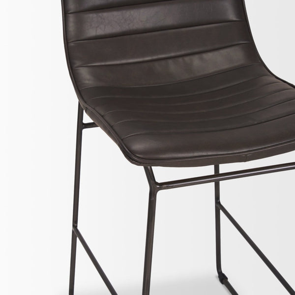 Mercana Meritt 37"H Counter Stool with High-Back Support for Stylish Kitchen, Bar, or Dining Areas 67607