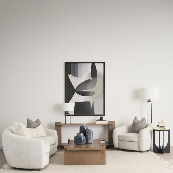 Mercana Masai Elegant Glass Vase - Contemporary Artful Accent for Tabletop or Mantel, Unique Design Mottled Black | Medium 70349