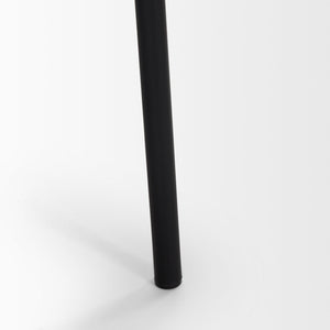 Mercana Brently Dining Chair - Modern Comfort with Stylish Design for a Sophisticated Dining Space Cream Boucle Fabric | Black Metal 70250