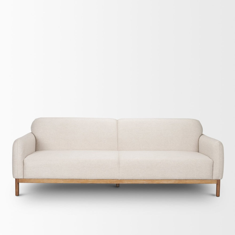 Mercana Hale Sofa - Casual Sophistication with Medium Brown Wood Frame and Luxe Performance Fabric Design 70419