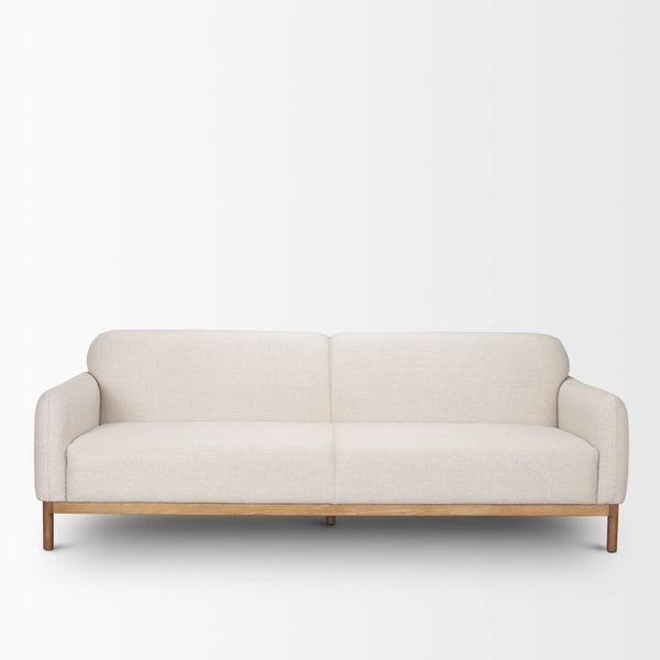 Mercana Hale Sofa - Casual Sophistication with Medium Brown Wood Frame and Luxe Performance Fabric Design 70419