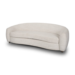 Mercana Valentina Oatmeal Upholstered Curved Sofa 70583