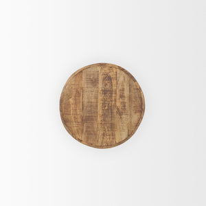 Mercana Rosie Rustic Wood End Table - Sturdy Craftsmanship for Living Spaces, Perfect for Decor & Drinks 70494