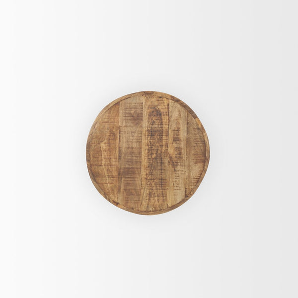 Mercana Rosie Rustic Wood End Table - Sturdy Craftsmanship for Living Spaces, Perfect for Decor & Drinks 70494