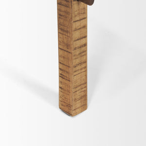 Mercana Rosie Rustic Wood End Table - Sturdy Craftsmanship for Living Spaces, Perfect for Decor & Drinks 70494