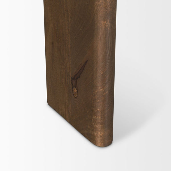 Mercana Rumer Elegant Round Side Table with Unique Marble Top and Sleek Mango Wood Legs for Modern Decor 70562