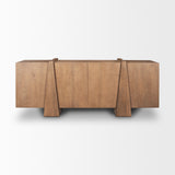 Mercana Eula Medium Brown Wood 4-Door Sideboard 70628