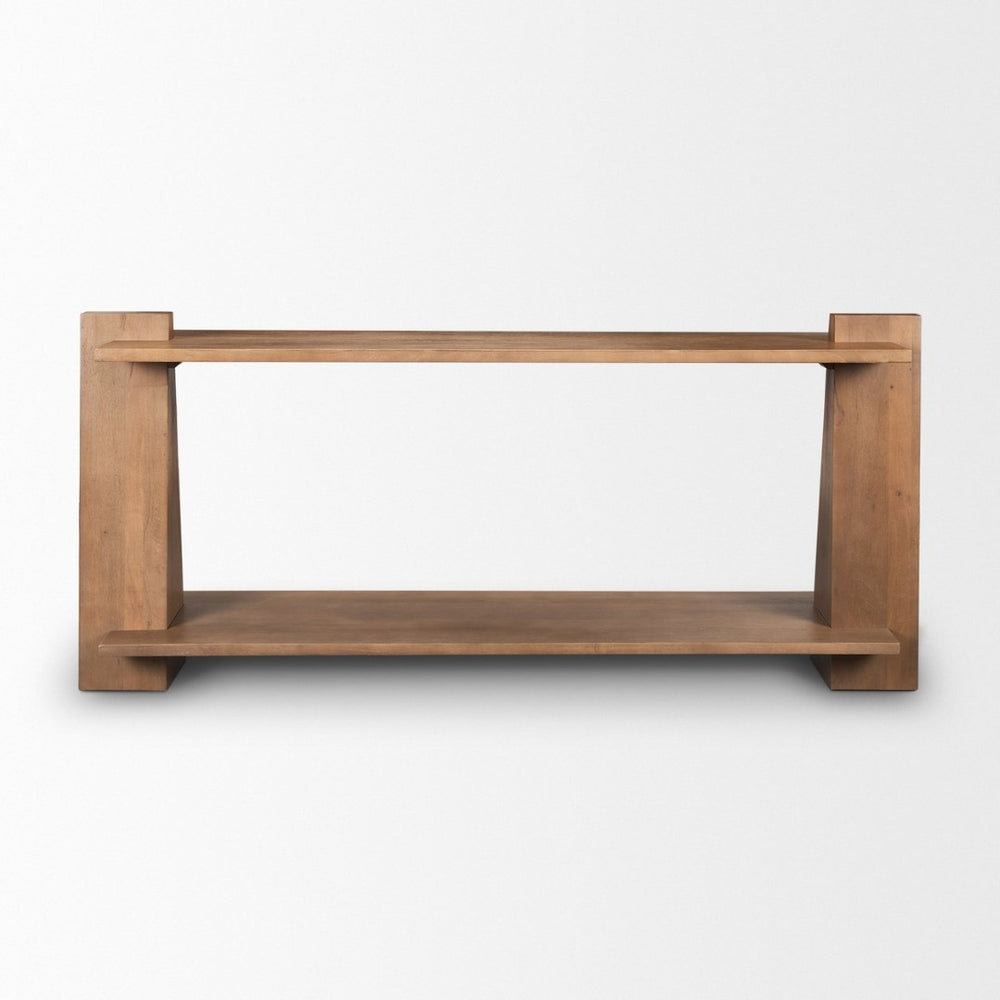 Mercana Eula Console Table - Solid Mango Wood Craftsmanship with Modern Design for Versatile Living Spaces 70630