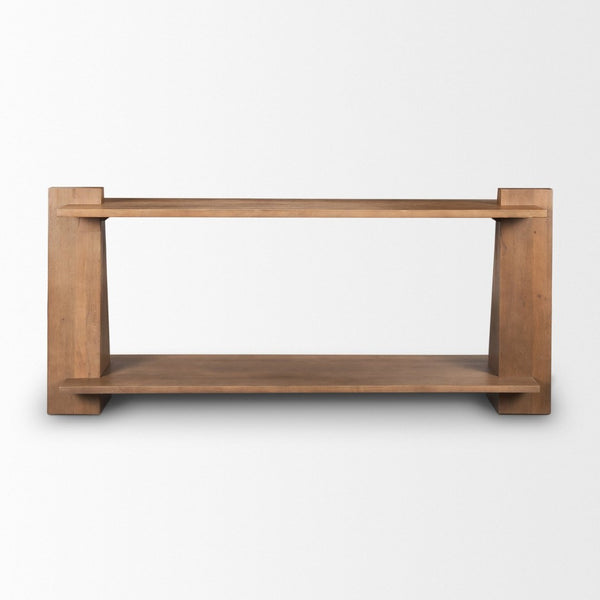 Mercana Eula Console Table - Solid Mango Wood Craftsmanship with Modern Design for Versatile Living Spaces 70630
