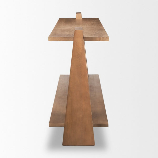 Mercana Eula Console Table - Solid Mango Wood Craftsmanship with Modern Design for Versatile Living Spaces 70630