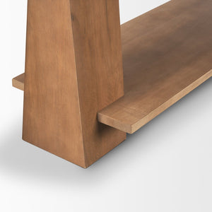 Mercana Eula Console Table - Solid Mango Wood Craftsmanship with Modern Design for Versatile Living Spaces 70630