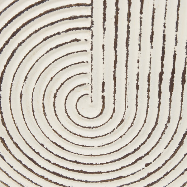 Mercana Medina Decorative Metal Planters Set of 2 in Off-White and Gold for Indoor or Outdoor Spaces Off White | Metal 70547