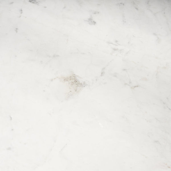 Mercana Allyson Round Dining Table with Unique Marble Top and Solid Wood Pedestal for Elegant Spaces 42" Banswara White Marble Top | Brown Wood Base 70563-AB