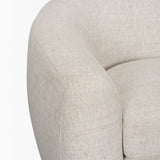 Mercana Valentina Oatmeal Upholstered Curved Accent Chair 70582