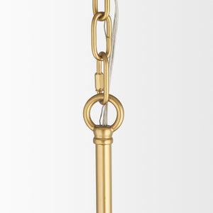 Mercana Barbara Brushed Gold Chandelier with Frosted Glass Globes - Modern Elegance for Any Space Gold Metal | 18 Light 70441