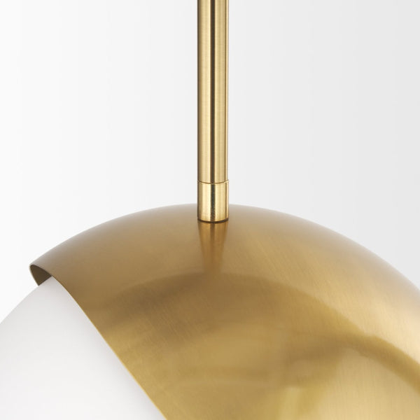 Mercana Cybill Modern Brushed Brass Wall Pendant Light – Sleek Design for Stylish Ambient Illumination 70467
