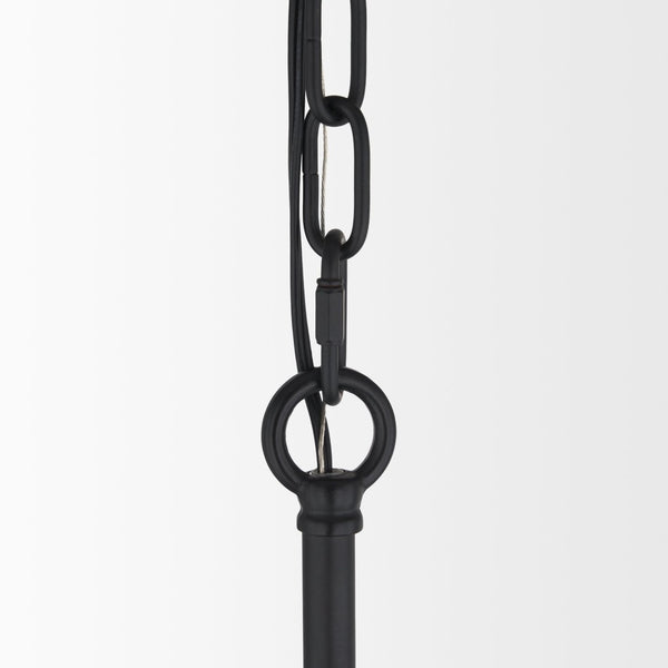 Mercana Barbara Chandelier: Mid-Century Modern Design with Frosted Glass Globes for Stunning Illumination Matte Black | 18 Light 70458