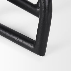 Mercana Locke Decorative Object in Matte Metal – Sculptural Accent for Modern Décor and Stylish Displays Large | Black 70527