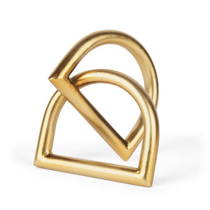 Mercana Locke Elegant Matte Metal Decorative Object – Sculptural Accent for Modern Home Décor & Styling 70528