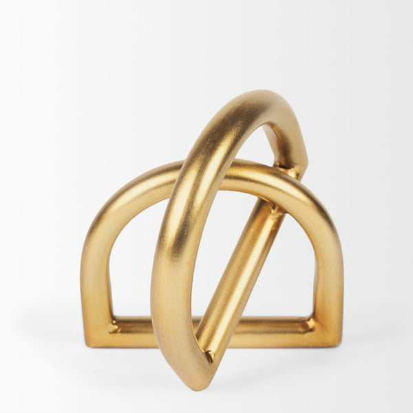 Mercana Locke Elegant Matte Metal Decorative Object – Sculptural Accent for Modern Home Décor & Styling 70528