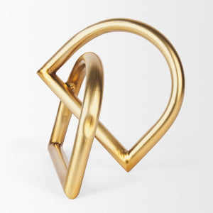 Mercana Locke Decorative Metal Object - Modern Minimalist Sculpture with Luxe Finishing for Chic Spaces 70529