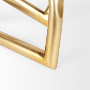 Mercana Locke Decorative Metal Object - Modern Minimalist Sculpture with Luxe Finishing for Chic Spaces 70529