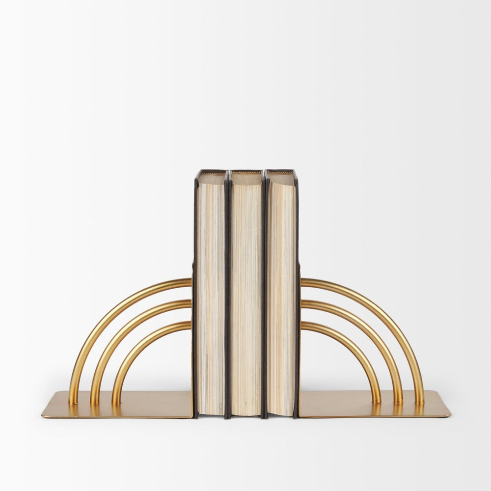 Mercana Hope Sculptural Bookends with Rainbow Arches – Elegant Decorative Accents for Home & Office Decor 70525