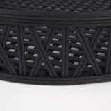 Mercana Thea Matte Black Wicker Trays (Set of 2) 70540