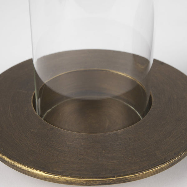 Mercana Vivian Elegant Hand-Painted Glass Hurricane Candle Holders Set for Stylish Home Decor & Events 70539